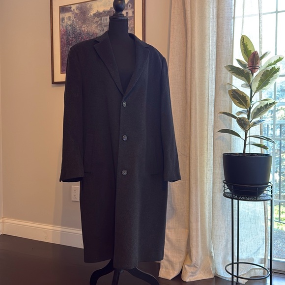 Hart Schaffner Marx - Mens Wool Cashmere Overcoat - Picture 2 of 11